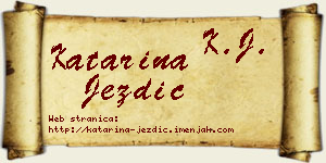 Katarina Jezdić vizit kartica